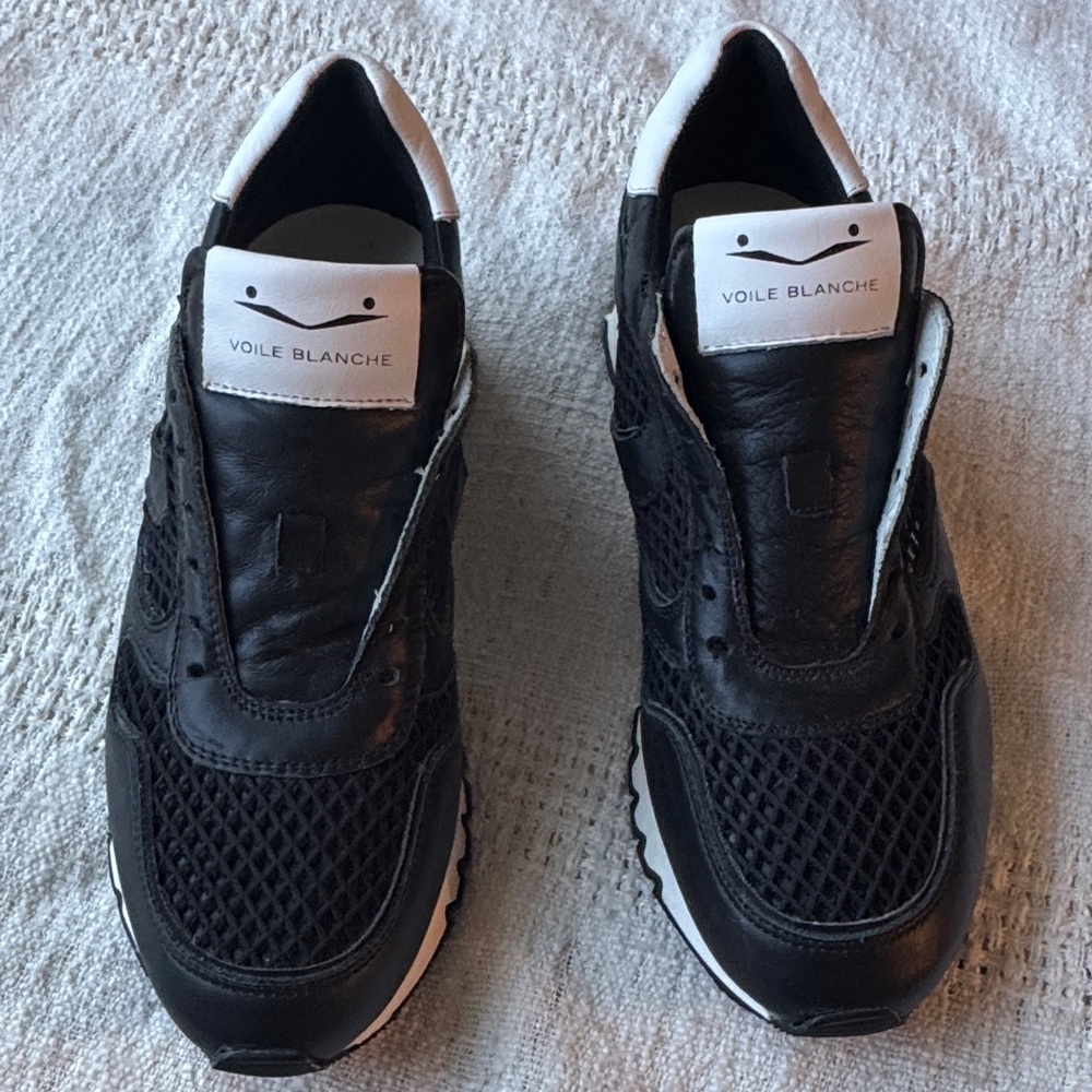 Voile Blanche Men's Black and White Sneakers